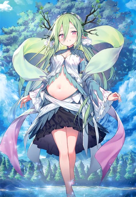 Topia Cleavage Horns Pointy Ears 1093840 Yande Re