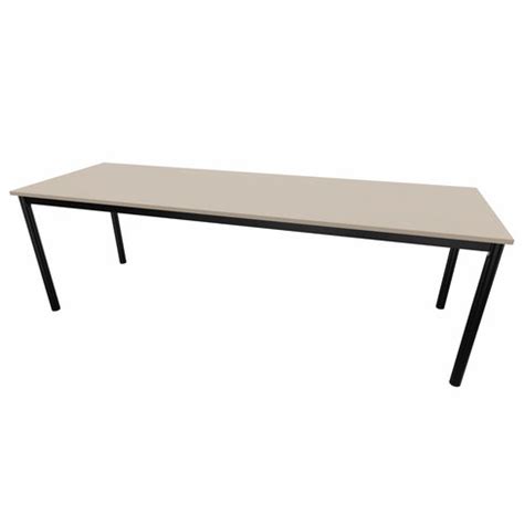 Table rectangulaire Compo 240 x 80 cm piétement époxy plateau