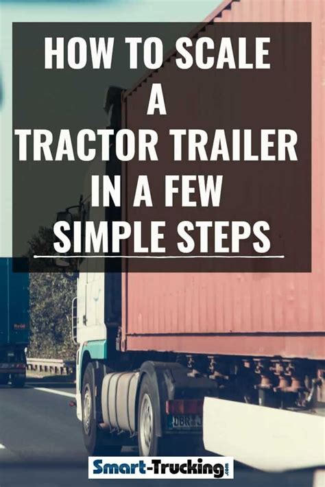 scale  tractor trailer    simple steps tractor trailers