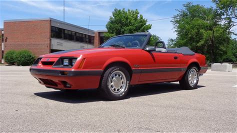 1986 Ford Mustang GT Convertible 5 0 Liter 5 Speed In Red Ride On My