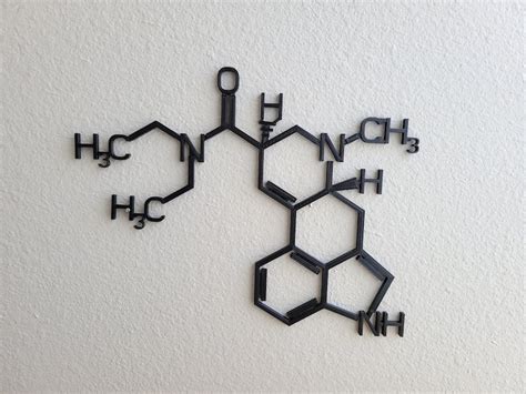 LSD Molecule Wall Decor LSD Molecule Wall Art Chemistry - Etsy