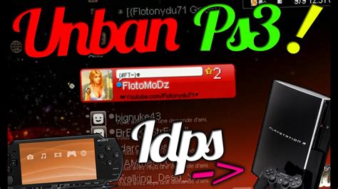 Tuto Ps How To Unban Your Ps With Psp Console Id Idps Easy