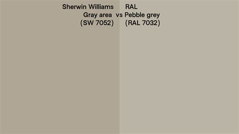 Sherwin Williams Gray Area Sw Vs Ral Pebble Grey Ral Side