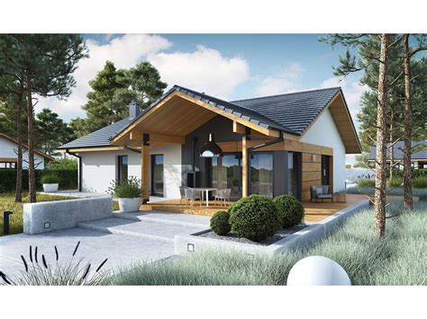 Plan De Maison En Bois - Maison En Bois Moderne Kit En Ossature Bois Mini 1 Modern 95 M 3 ...