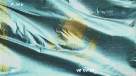 Vhs Video Casette Record Kazakhstan Flag Stock Video Pond