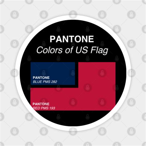 Pantone Colors Of The US Flag Pantone Magnet TeePublic