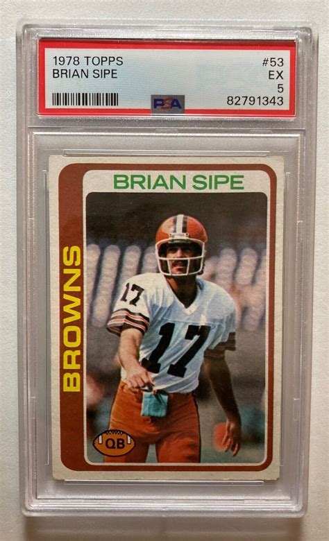 1978 Topps 53 Brian Sipe For Sale Online Ebay