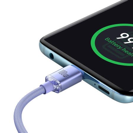 Baseus Purple 1 2m 100W USB C To USB C Fast Charging And Data Transfer