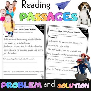 Problem And Solution Reading Passages By Bilinda Farh Tpt