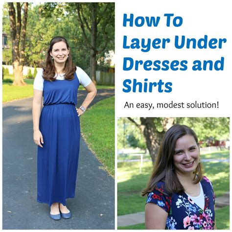 How To Layer Under Dresses And Shirts The Modest Mom