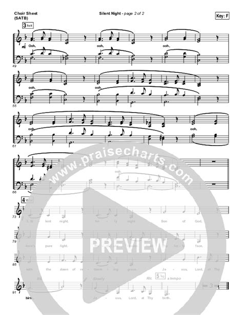 Silent Night Choir Sheet Music Pdf Lauren Daigle Praisecharts