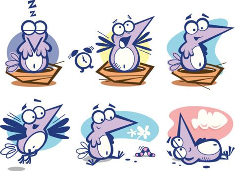 Cartoon Of Early Bird Illustrations Royalty Free Vector Graphics