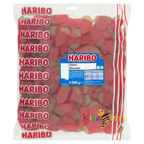 Haribo Giant Strawbs 140g X 12 Kidzbuzzz