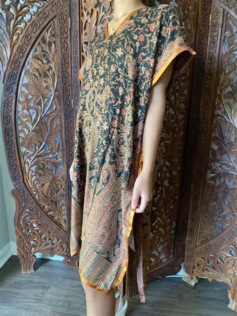 Womens Kaftan Winter Kaftan Dresses Warm Pashmina Boho Etsy