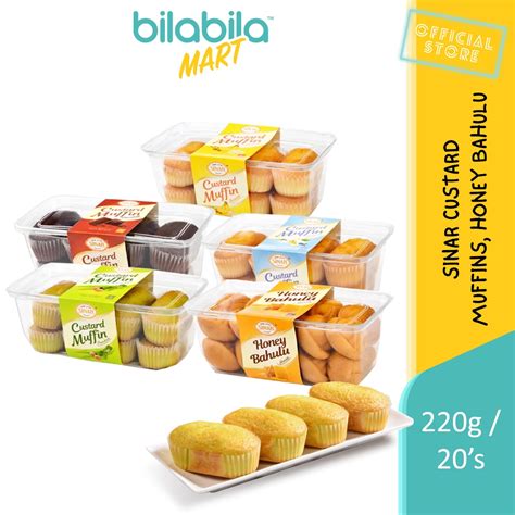 SINAR Custard Muffins Honey Kuih Bahulu Banana Choco Original