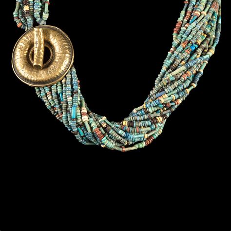 Multicolor Egyptian Faience Beads Necklace // Egypt, Late Period Ca ...