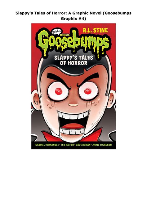 [download]⚡️pdf ️ Slappy S Tales Of Horror A Graphic Novel Goosebumps Graphix 4 By