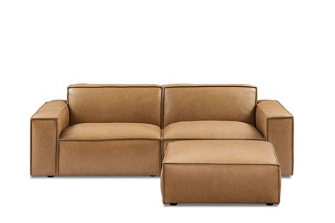 Jonathan Leather Sofa With Ottoman Castlery Australia