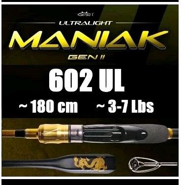 Jual Joran Getsu Ul Ultralight Maniak Gen Ii Iii Solid Carbon Size