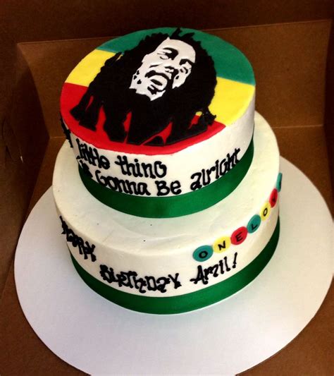 Bob Marley Birthday Cake One Love Rasta Reggae Inspired Every