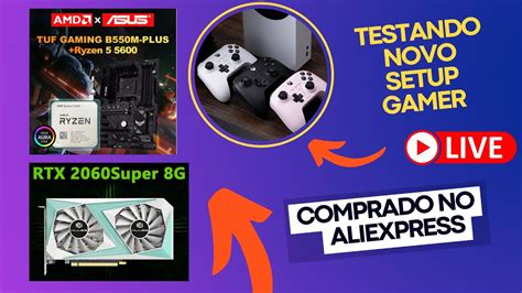 TESTANDO NOVO SETUP GAMER QUE COMPREI NO ALIEXPRESS EM JOGOS BORA