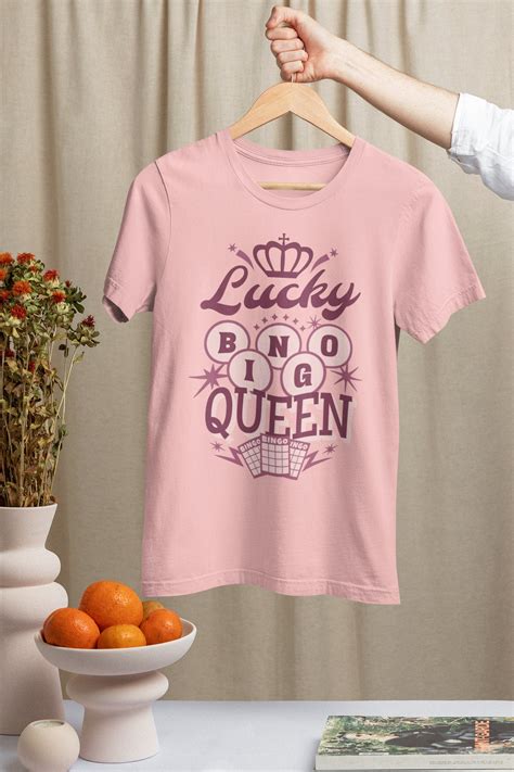 Lucky Bingo Queen Shirt Bingo T Shirt Bingo Game Lover Bingo Player