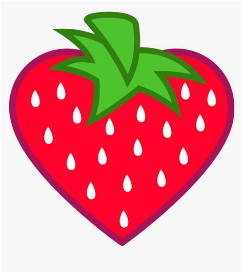 Heart Shape Strawberry Fruit - Objects With Heart Shape, HD Png ...