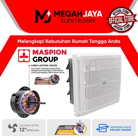 Jual COD READY MASPION EXHAUST FAN HEXOS DINDING MV 200 250 300