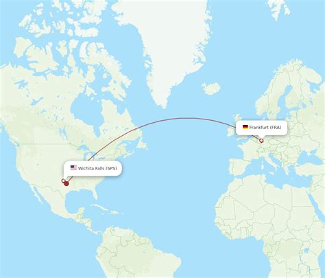 All Flight Routes From Frankfurt To Wichita Falls Fra To Sps Flight