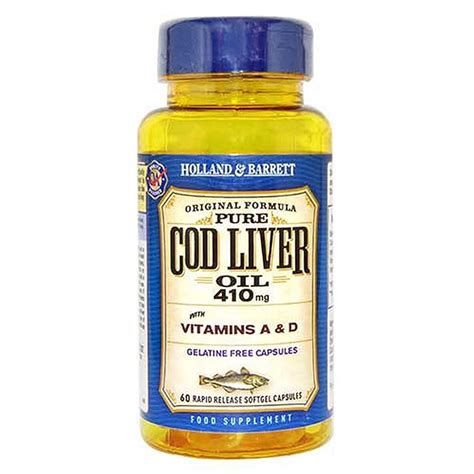 Holland Barrett Cod Liver Oil Mg Capsules Gelatine Free S