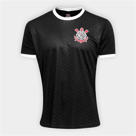 Camisa Corinthians Libertados Masculina Preto Shop Tim O