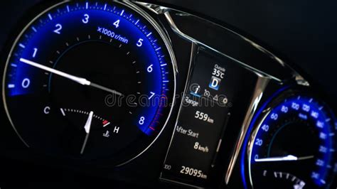 Digital Car Speedometer and Odometer Stock Photo - Image of control ...