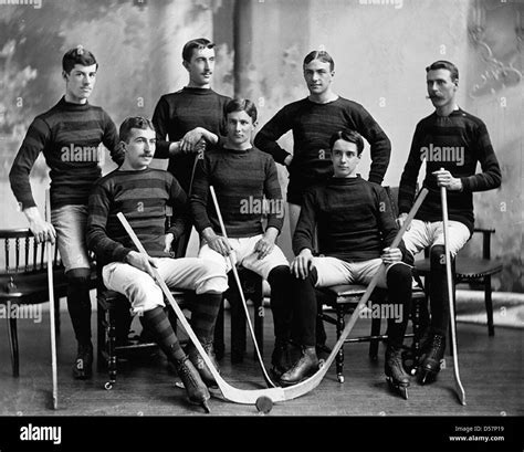 Bank Of Montreal Hockey Team Montreal Qc 1895 Stock Photo Alamy