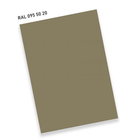 RAL D4 Single Sheet A4 Hue 095 50 20 Cabbage Green