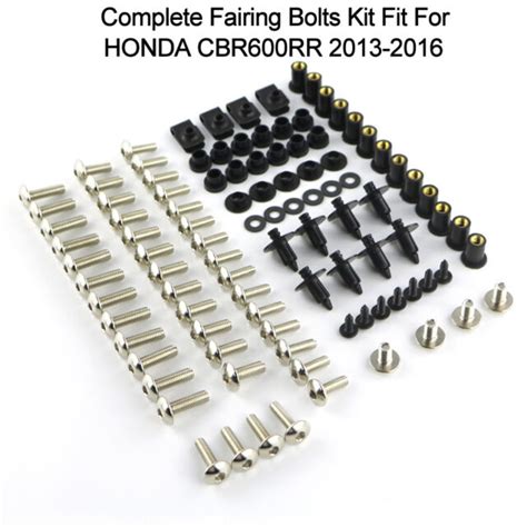 Steel Fairing Bolts Kit Bodywork Screw Nuts For Honda