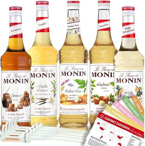 Monin Set Caf X Kaffee Sirup X Pumpen Karamell Vanille