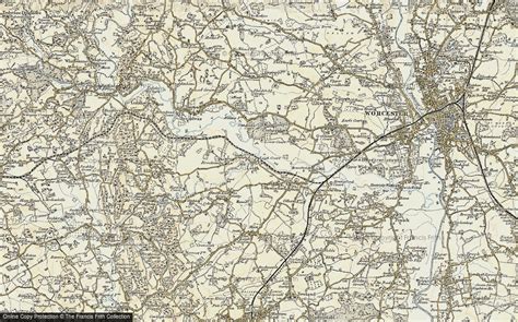 Historic Ordnance Survey Map Of Leigh 1899 1901