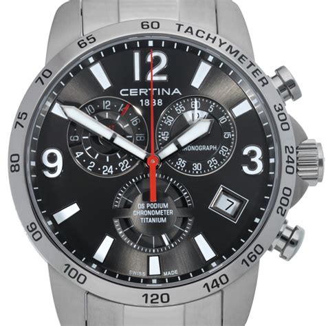 Certina Ds Podium Chronograph Gmt Cosc Chronometer Titanium