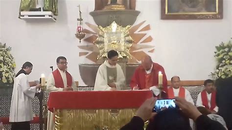 San Sebastián Axotla recibimiento del padre Pedro Lascuráin Pérez