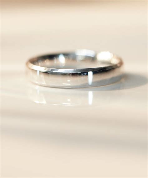 Mm Bevelled Edge Wedding Band Ct White Gold Phillip Stoner The