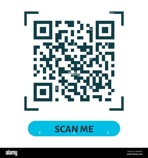 Scan Me Qr Code Design Qr Code For Payment Text Transfer With Scan Me Button Vector