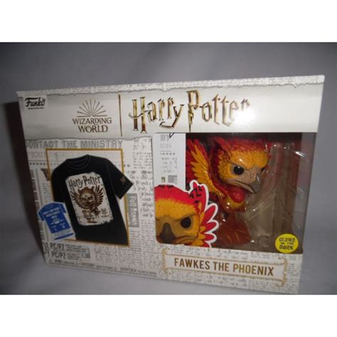 Pack Funko Pop T Shirt Fawkes Patronus Dumbledore