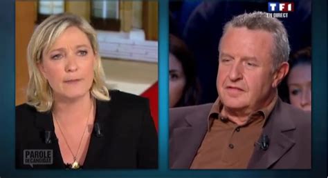 Morandini Zap Vif Accrochage Entre Marine Le Pen Et Michel Field Hier