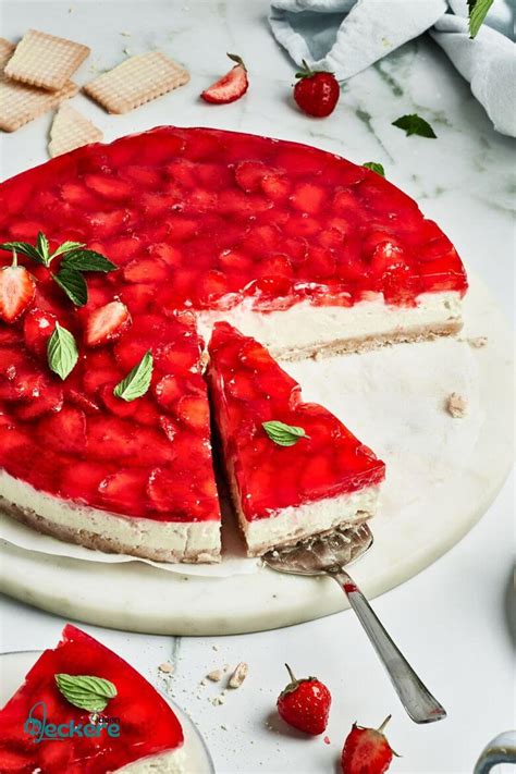 Einfacher Erdbeer K Sekuchen Ohne Backen Leckere Ideen