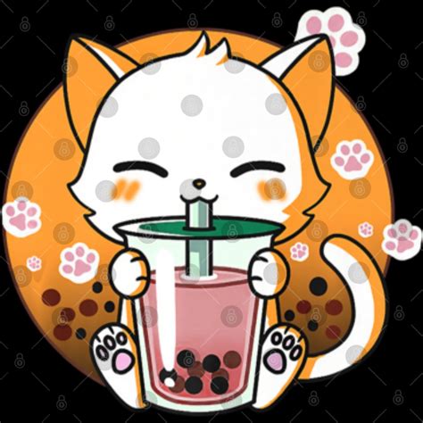 Cat Boba Tea Bubble Tea Anime Kawaii Neko Ts Girls Teens Premium