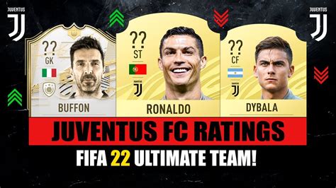 Fifa Juventus Player Ratings Ft Ronaldo Dybala Buffon