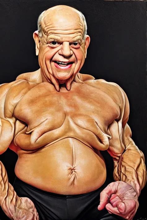 Don Rickles As An Elderly Muscular Bodybuilder Oil Stable Diffusion