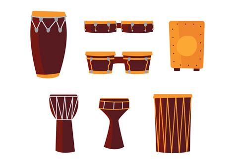 African Drums 128425 Vector Art At Vecteezy