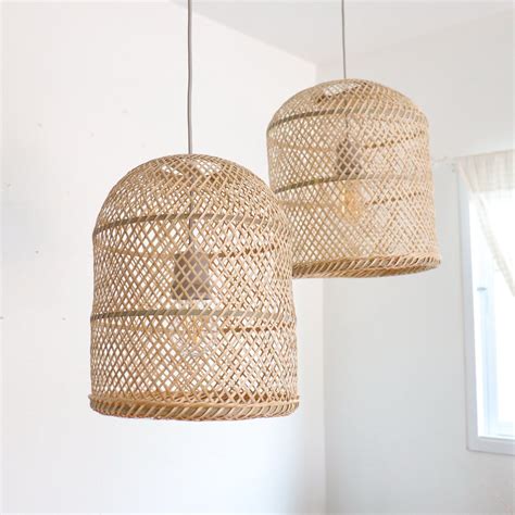 Bamboo Light Pendantwooden Pendant Lightpendant Etsy Bamboo Pendant