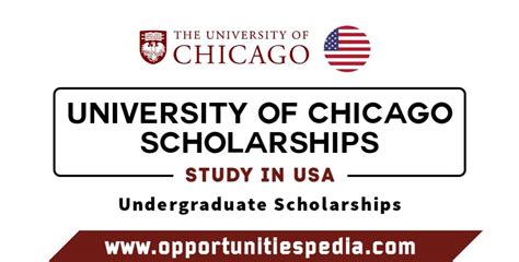 University of Chicago Scholarships 2024-2025 in USA - Opportunities Pedia